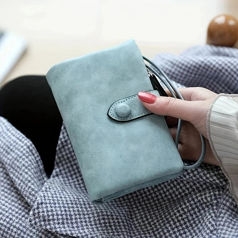 Portefeuille Court Tri-Fold Givré – Poche Monnaie Zippée | Sélène & Co