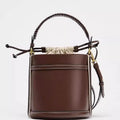 Sac Seau Bandoulière Casual – Cuir Synthétique Chocolat | Sélène & Co