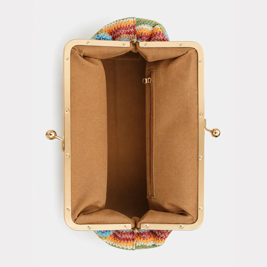 Sac Clutch Bandoulière Rayé – Esprit Balnéaire | Sélène & Co