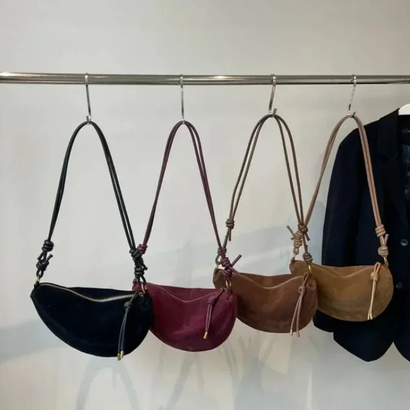 Sac Hobo en Suédine Synthétique | Bandoulière & Crossbody Femme