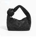 Mini Sac de Soirée Strass à Nœud – Pochette Baguette Femme