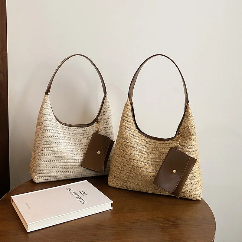 Sac Fourre-Tout Tissé – Douceur Estivale | Sélène & Co