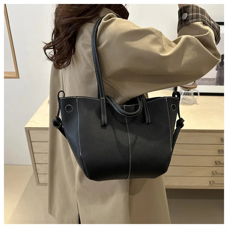 Sac Cabas Fourre-Tout Femme Grande Capacité en Cuir PU | Sélène & Co