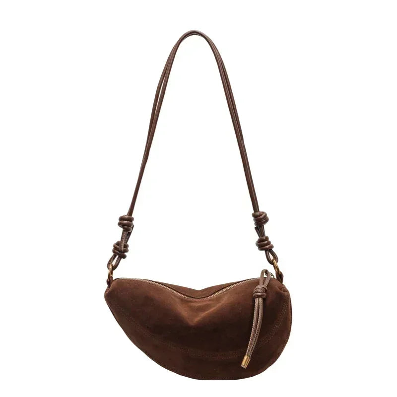 Sac Hobo en Suédine Synthétique | Bandoulière & Crossbody Femme