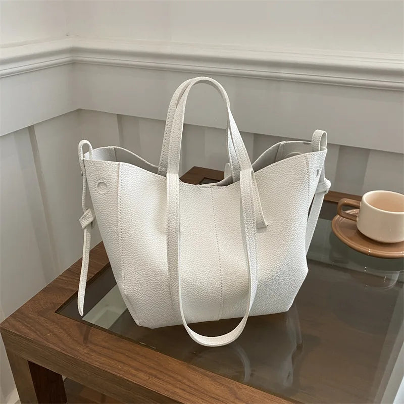 Sac Cabas Fourre-Tout Femme Grande Capacité en Cuir PU | Sélène & Co