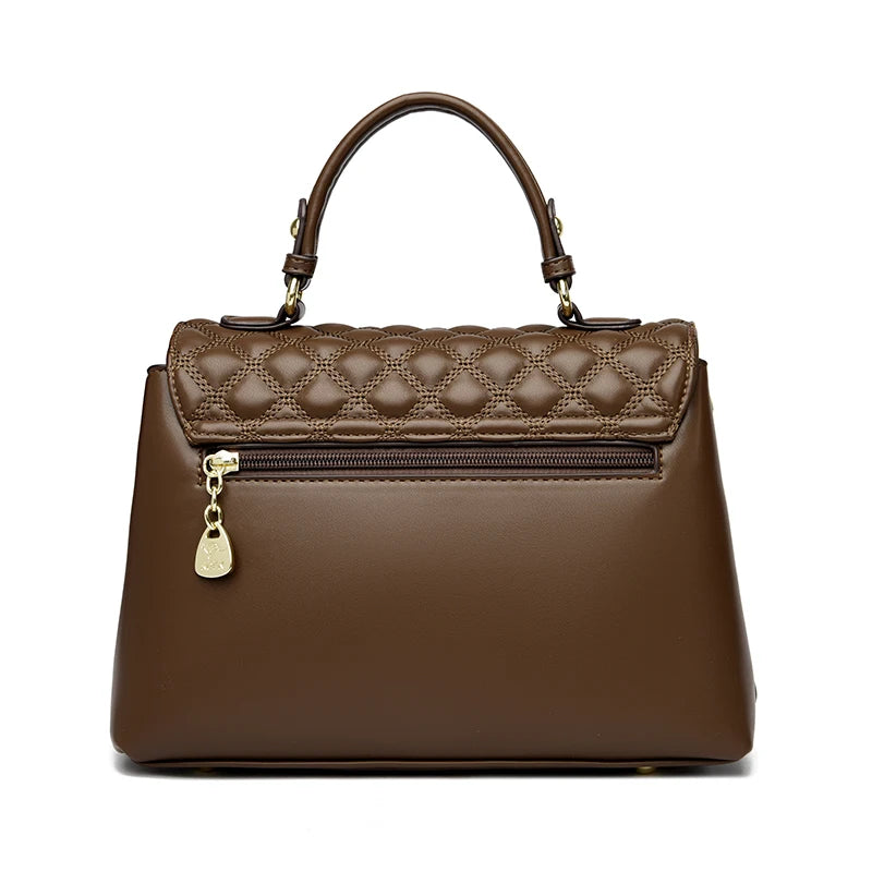 Sac à Main Femme en Cuir Véritable Matelassé | Sélène & Co