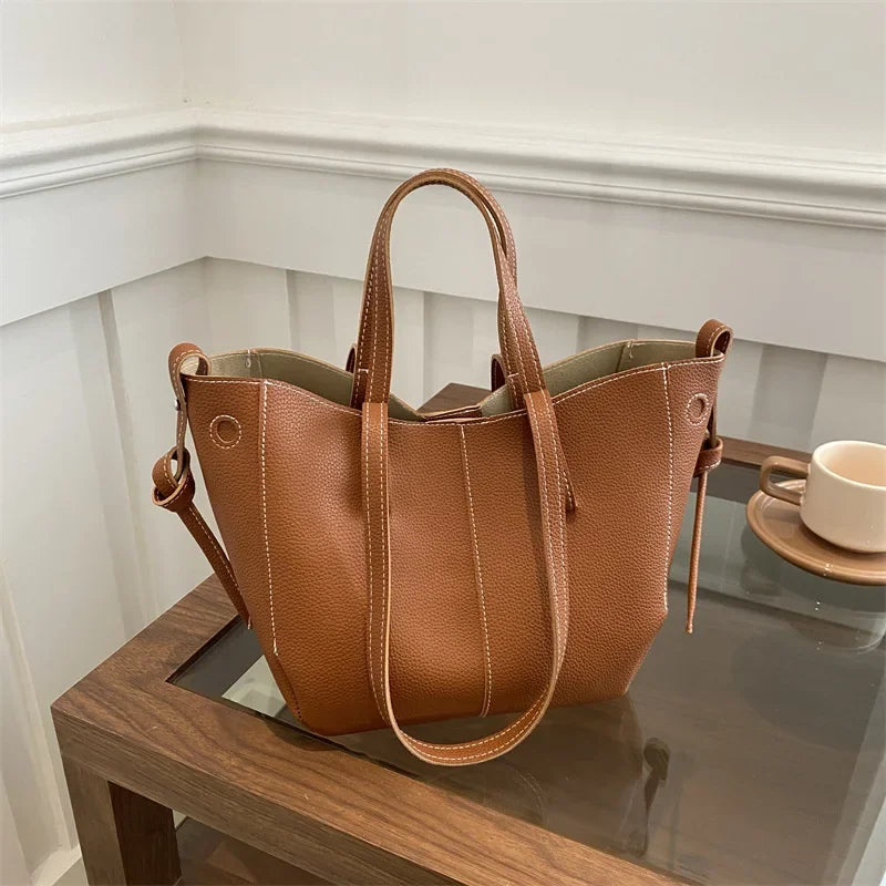 Sac Cabas Fourre-Tout Femme Grande Capacité en Cuir PU | Sélène & Co