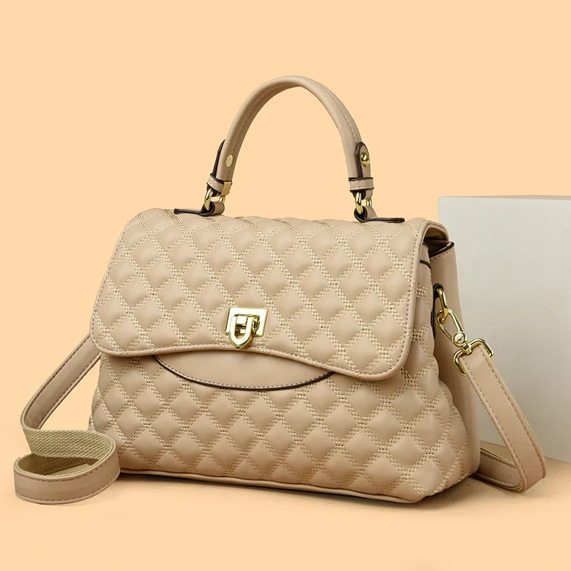 Sac à Main Femme en Cuir Véritable Matelassé | Sélène & Co