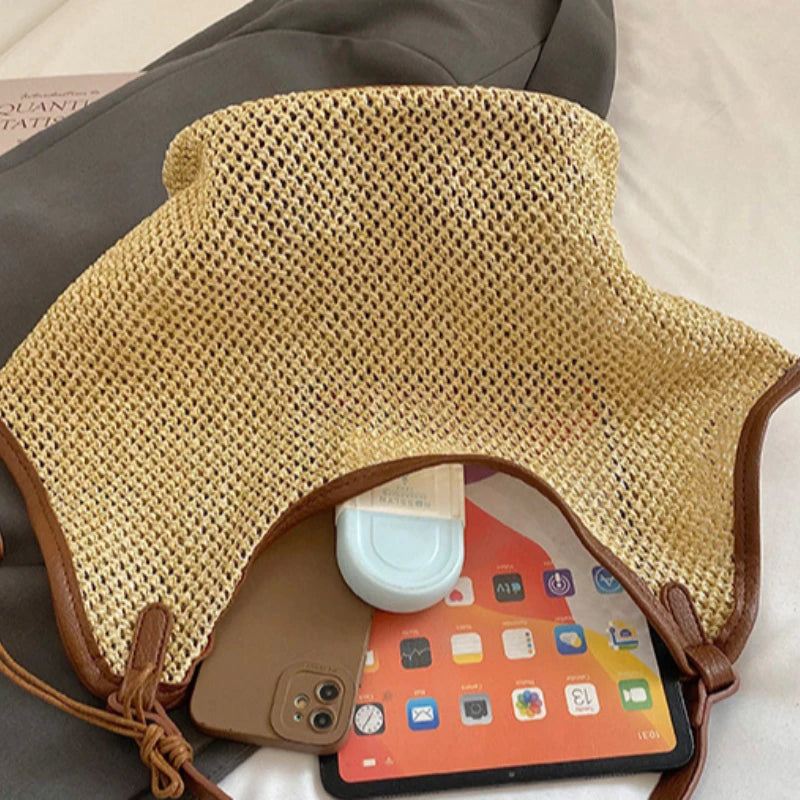 Sac Ajouré en Paille Tressée – Élégance Estivale | Sélène & Co