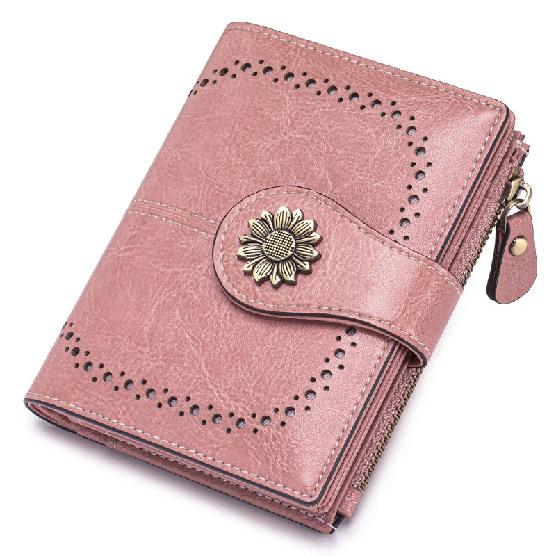 Portefeuille Femme Cuir Véritable RFID – Organiseur Élégant | Sélène & Co