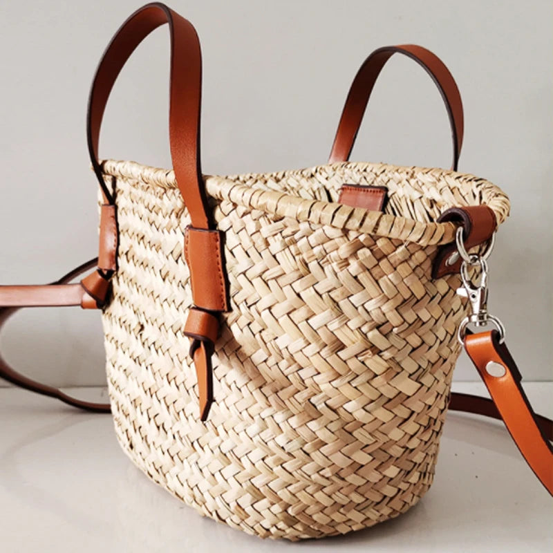 Grand Panier en Rotin Tressé – Esprit de Plage & Été | Sélène & Co