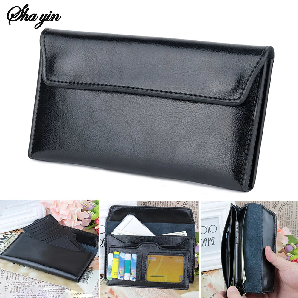 Portefeuille Long Ultra-Fin Grande Capacité – Multifonction | Sélène & Co