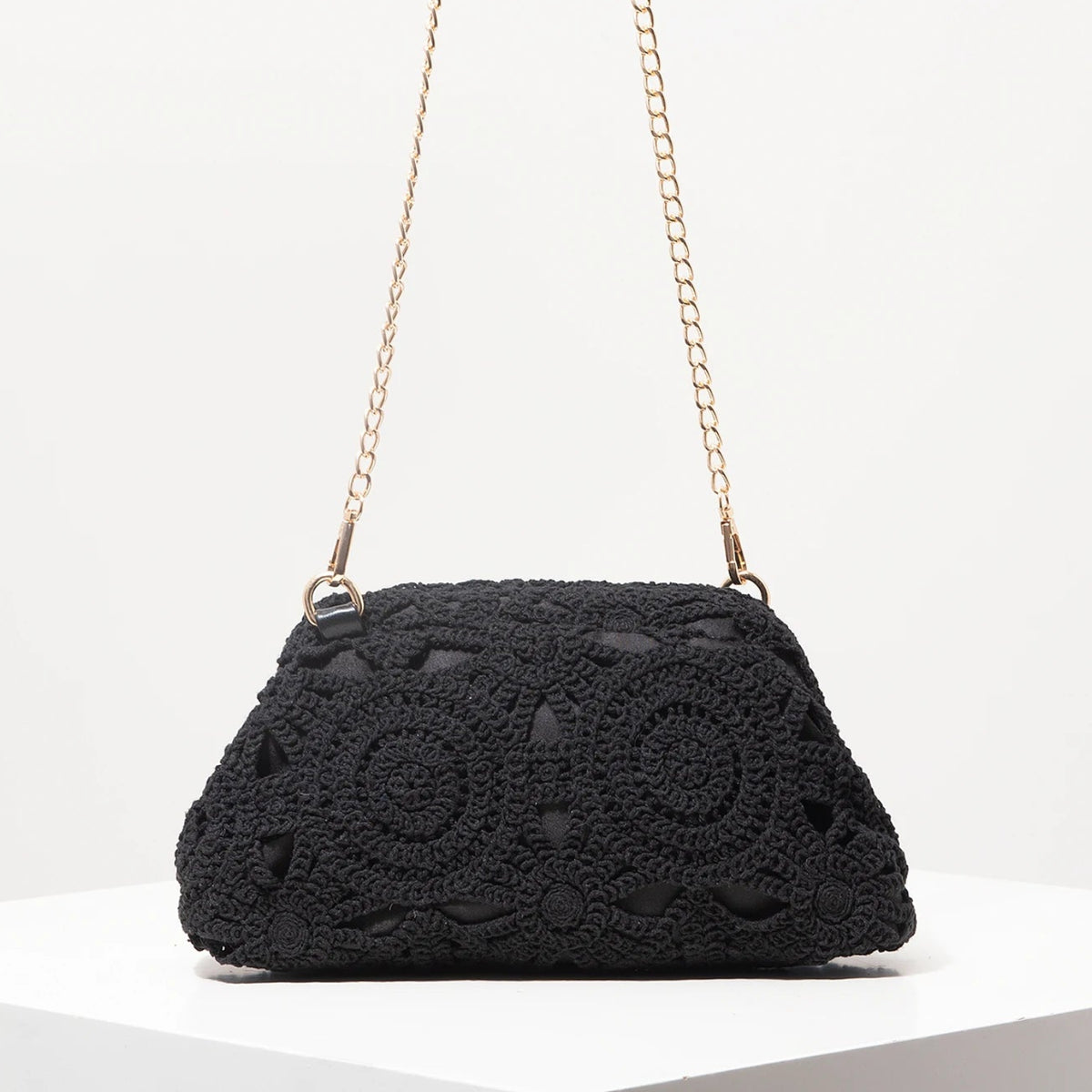 Sac Bohème Tressé Kiss-Lock | Crossbody Chic Femme – Ville & Soirée