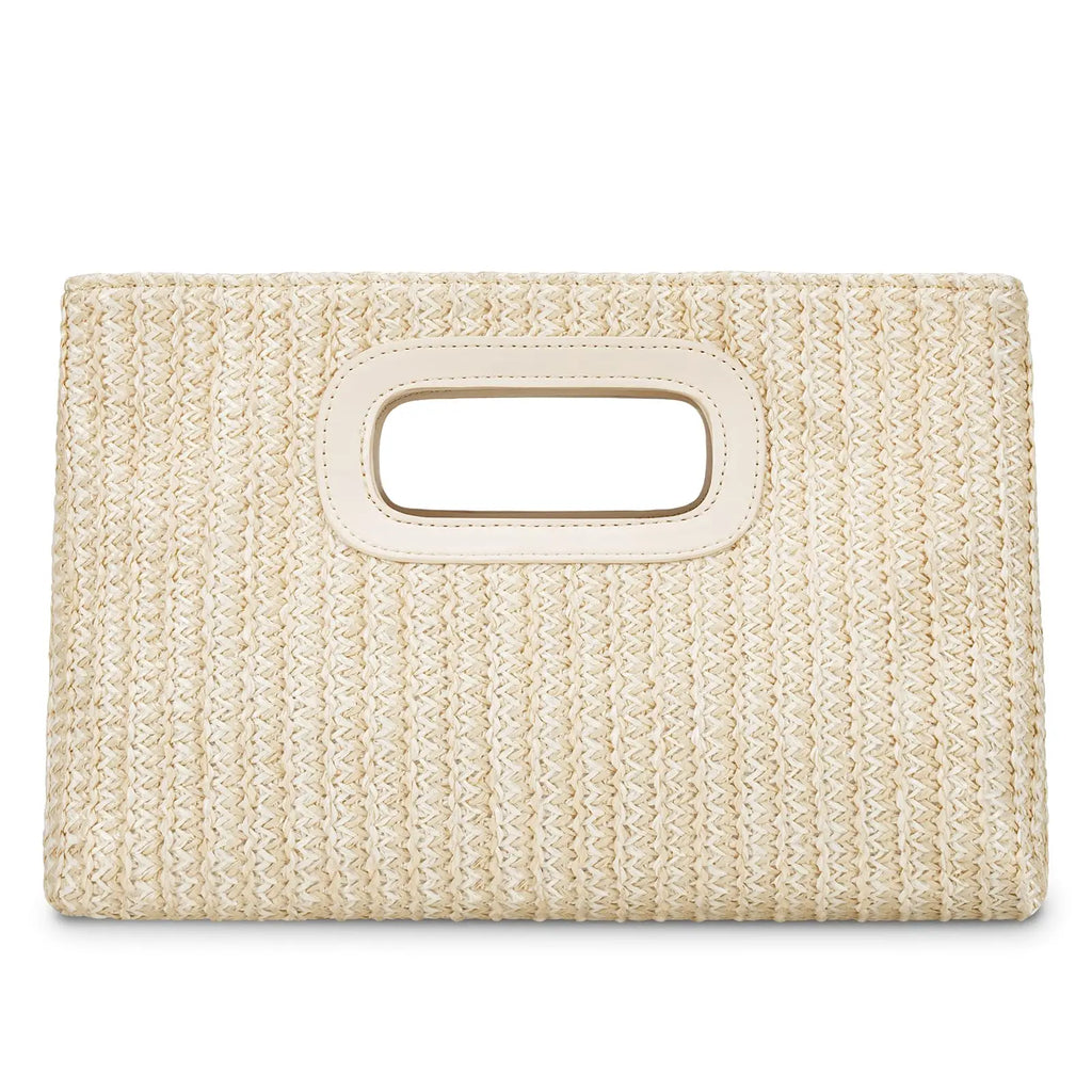 Pochette Raffia 3-en-1 – Chaîne Dorée & Anse Cuir | Sélène & Co