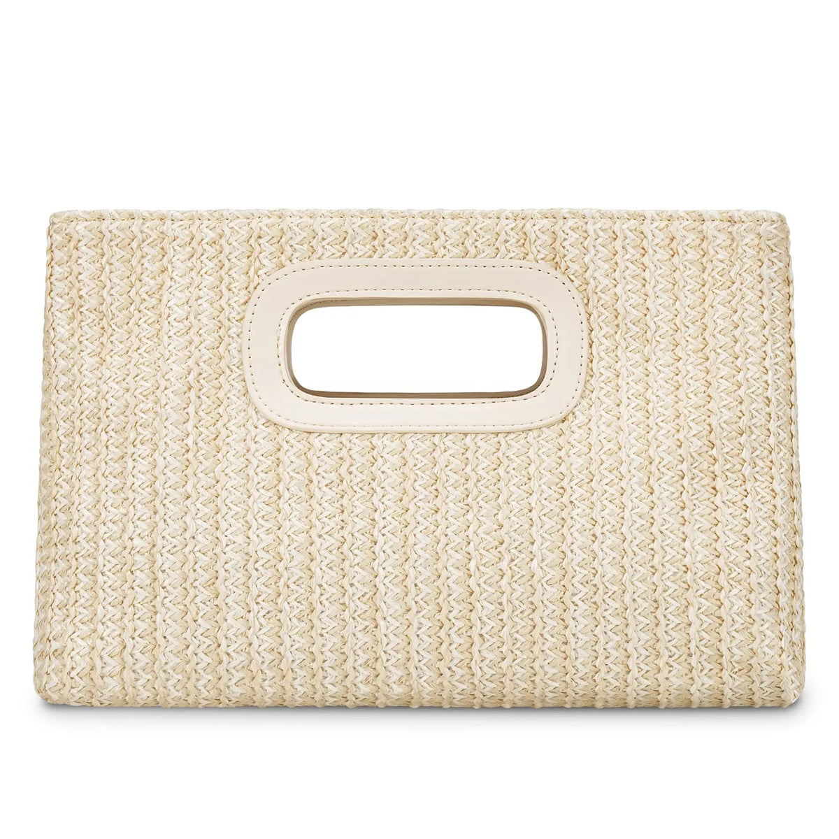 Pochette Raffia 3-en-1 – Chaîne Dorée & Anse Cuir | Sélène & Co