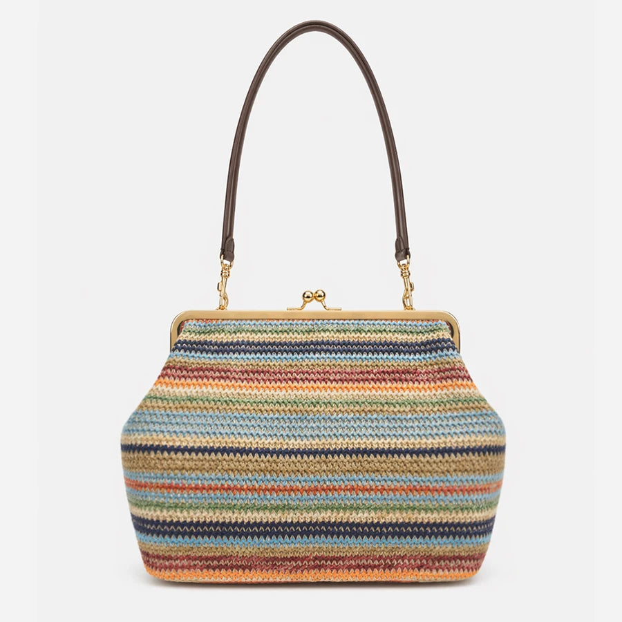 Sac Clutch Bandoulière Rayé – Esprit Balnéaire | Sélène & Co