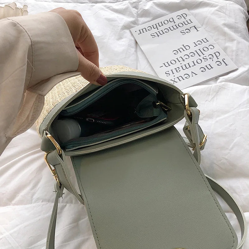 Sac Seau Évasion Estivale – Paille & Raphia | Sélène & Co