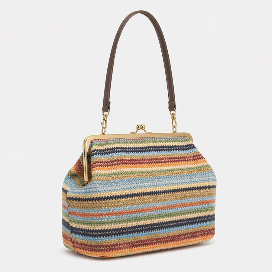 Sac Clutch Bandoulière Rayé – Esprit Balnéaire | Sélène & Co