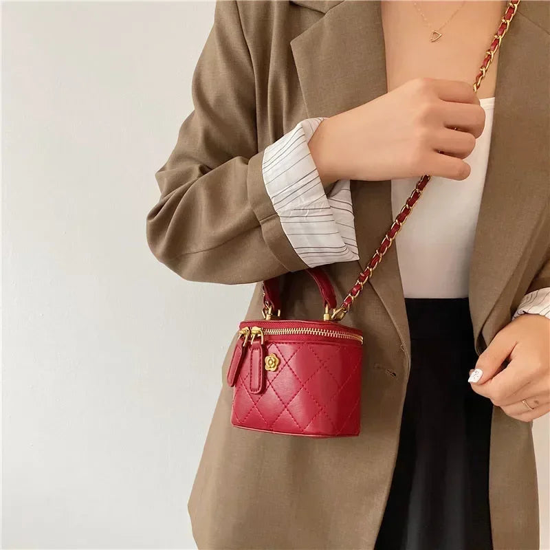 Petit Sac Seau Bandoulière Matelassé – Toucher Doux | Sélène & Co