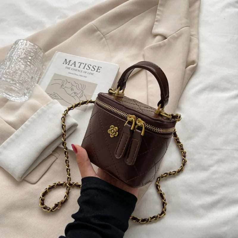 Petit Sac Seau Bandoulière Matelassé – Toucher Doux | Sélène & Co