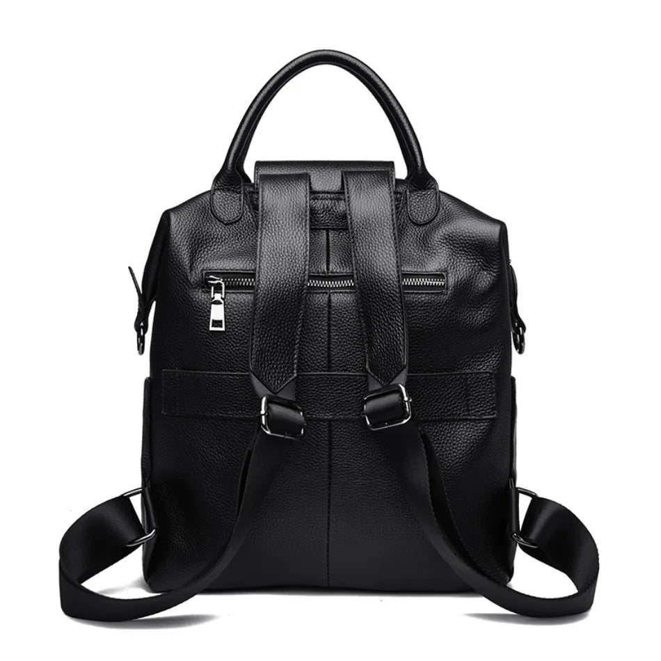 Sac à Dos Cuir Véritable Grande Capacité – Élégance & Polyvalence | Sélène & Co