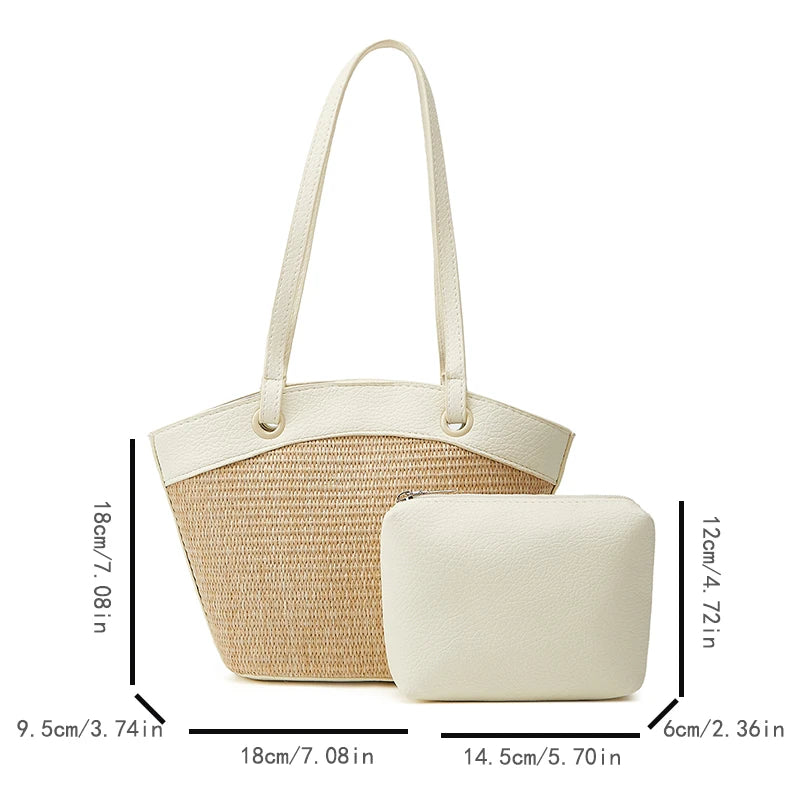 Sac de Plage Vacances – Style Naturel & Chic | Sélène & Co