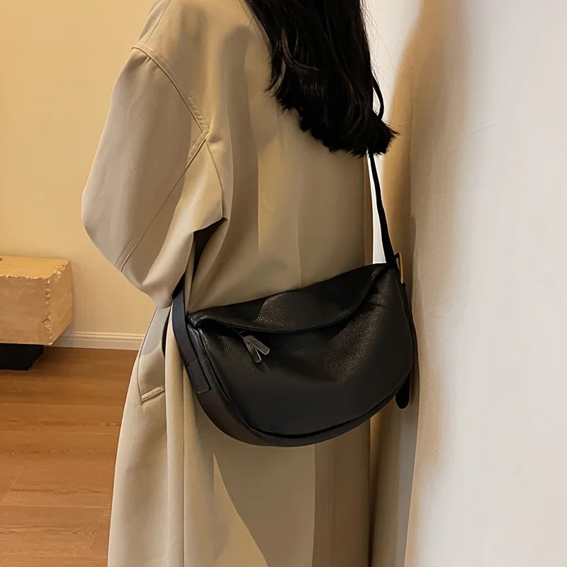Sac Hobo Demi-Lune en Cuir – Sac épaule & Bandoulière Femme