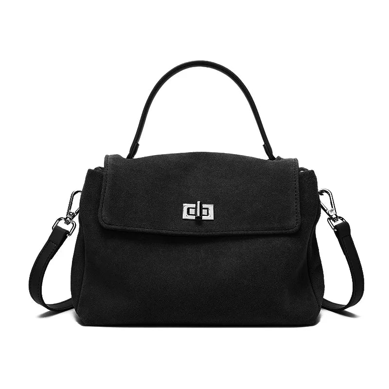Sac à Main Rétro en Cuir & Daim – Élégance Intemporelle | Sélène & Co