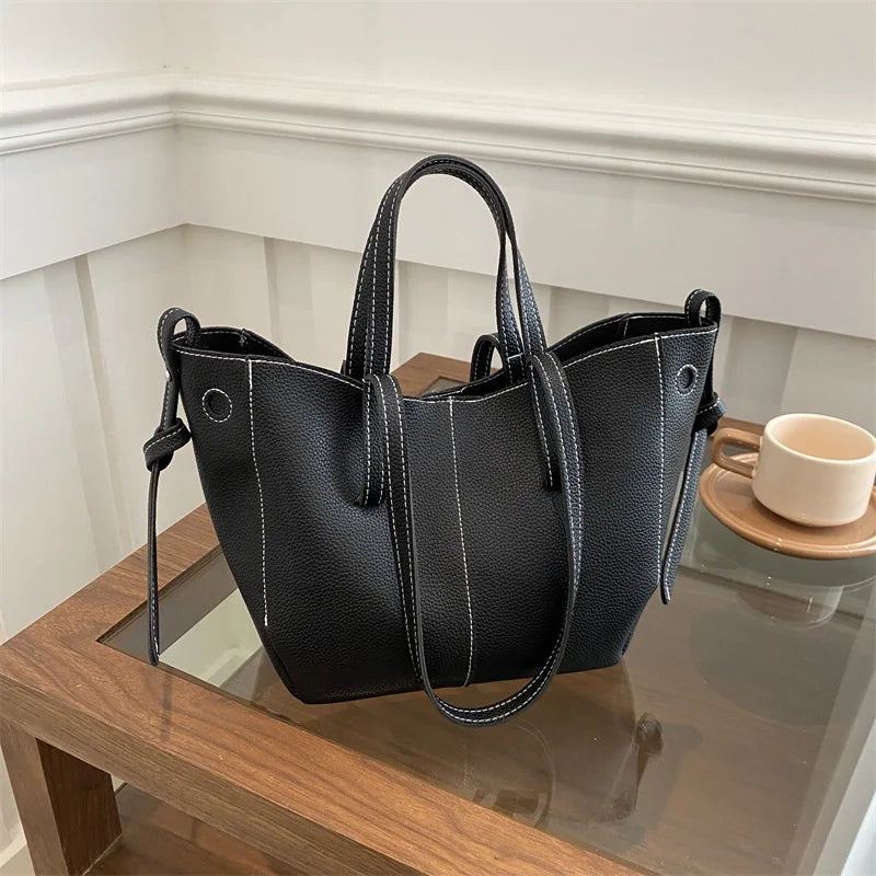 Sac Cabas Fourre-Tout Femme Grande Capacité en Cuir PU | Sélène & Co