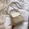 Sac Seau Évasion Estivale – Paille & Raphia | Sélène & Co