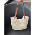 Sac Cabas Paille Ajourée & Coton – Légèreté Estivale | Sélène & Co