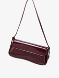 Sac Pochette Box Brillante en PU – Port Épaule | Sélène & Co