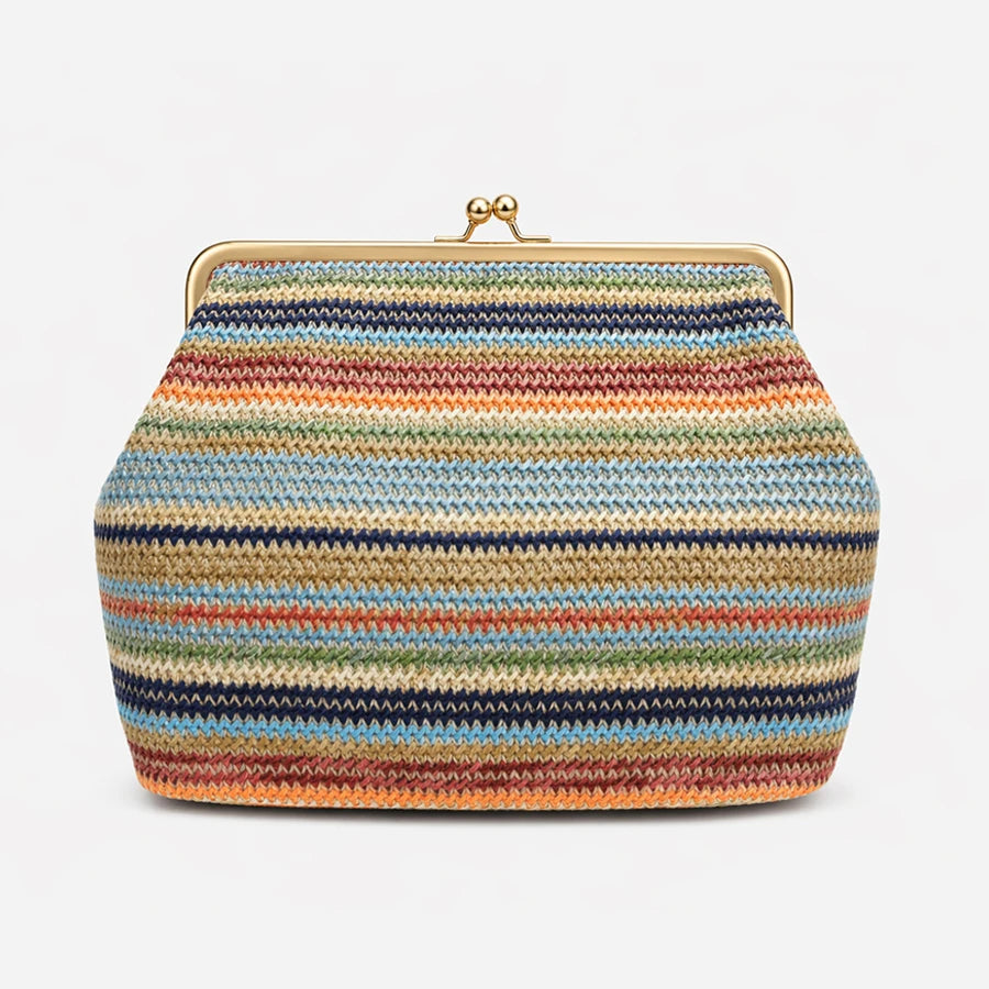 Sac Clutch Bandoulière Rayé – Esprit Balnéaire | Sélène & Co