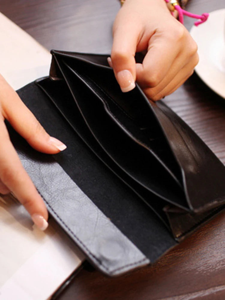 Portefeuille Long Ultra-Fin Grande Capacité – Multifonction | Sélène & Co