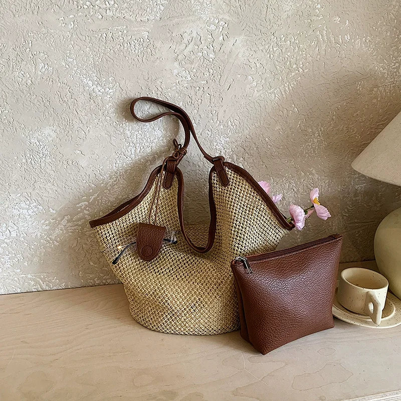 Sac Ajouré en Paille Tressée – Élégance Estivale | Sélène & Co