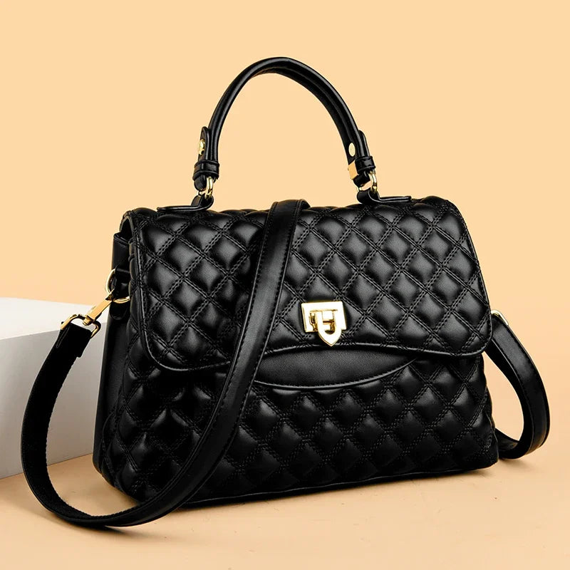 Sac à Main Femme en Cuir Véritable Matelassé | Sélène & Co