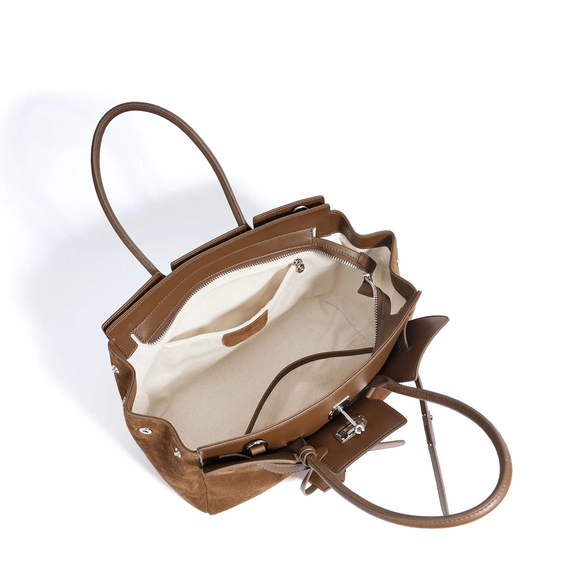 Sac Bowling Cuir Véritable Vintage — Grand Format | Sélène & Co