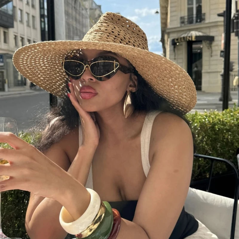 Chapeau de Paille Grand Bord – Élégance Estivale | Sélène & Co
