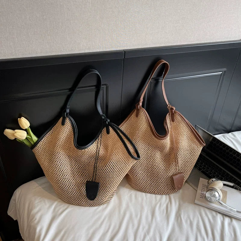 Sac Ajouré en Paille Tressée – Élégance Estivale | Sélène & Co