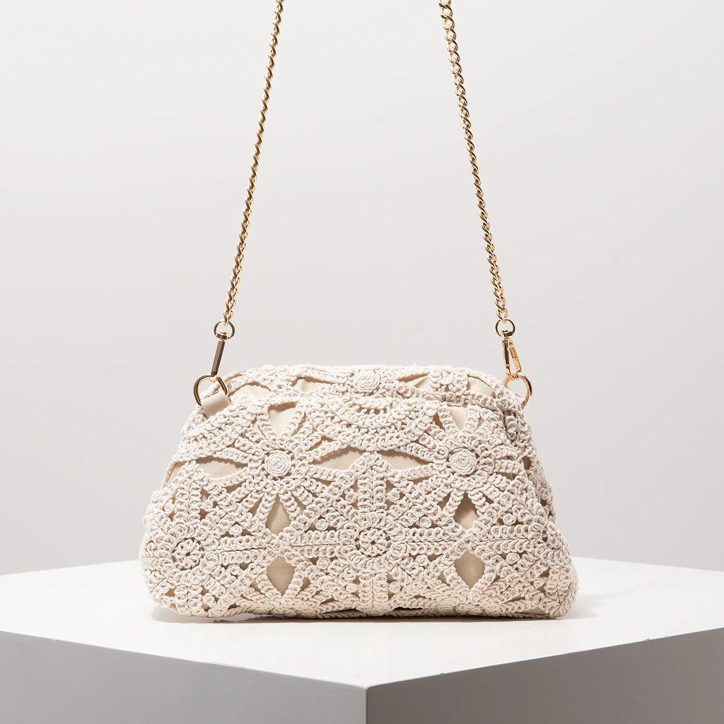 Sac Bohème Tressé Kiss-Lock | Crossbody Chic Femme – Ville & Soirée