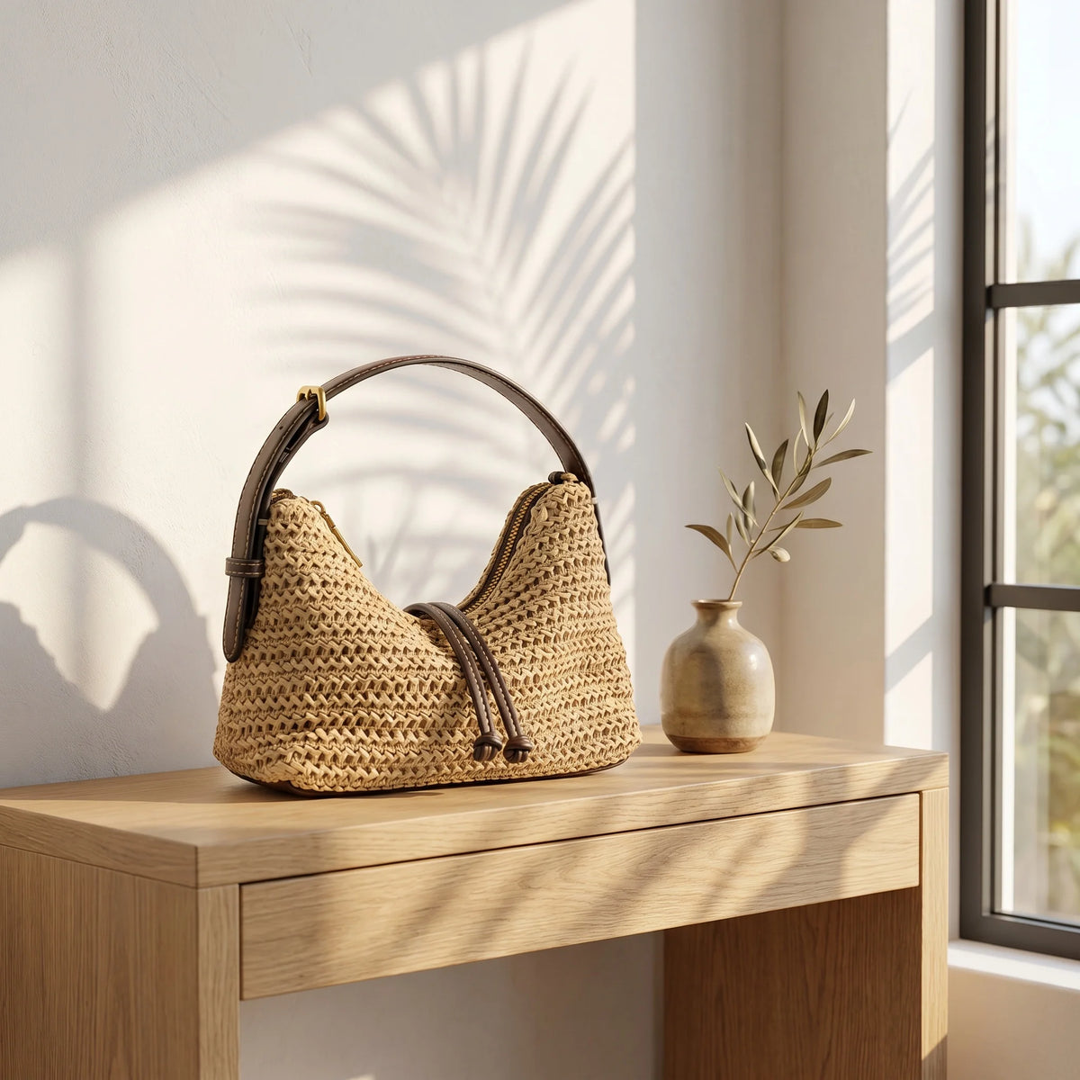 Sac Panier Tressé – Esprit Bohème & Été | Sélène & Co