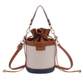 Mini Sac Seau Cylindrique Vintage – Bandoulière Cuir PU | Sélène & Co