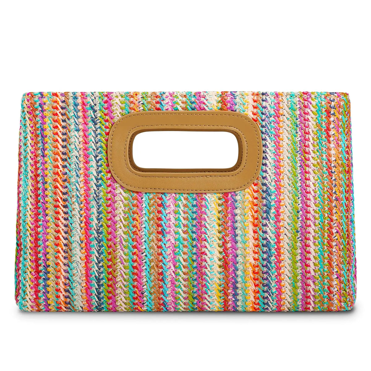Pochette Raffia 3-en-1 – Chaîne Dorée & Anse Cuir | Sélène & Co