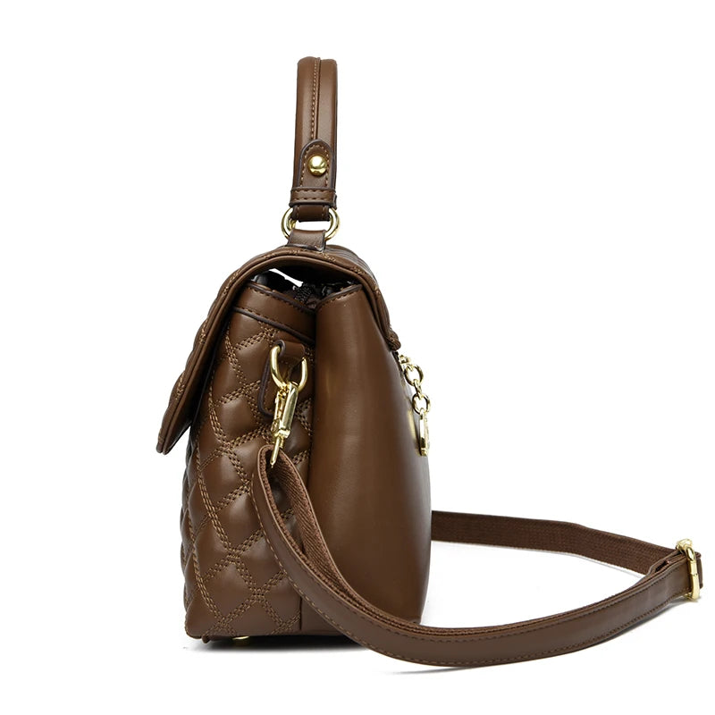 Sac à Main Femme en Cuir Véritable Matelassé | Sélène & Co