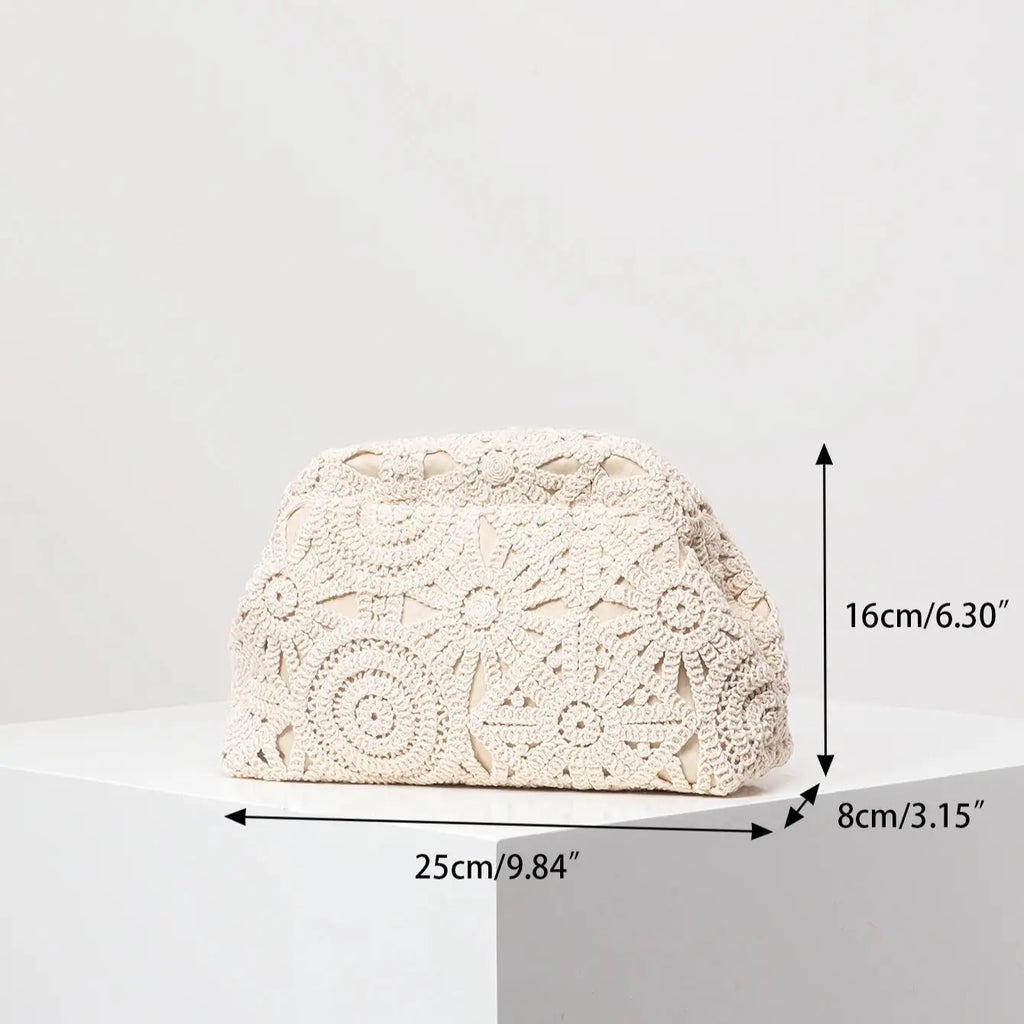 Pochette Bohème Florale – Motifs Uniques & Esprit Crochet | Sélène & Co