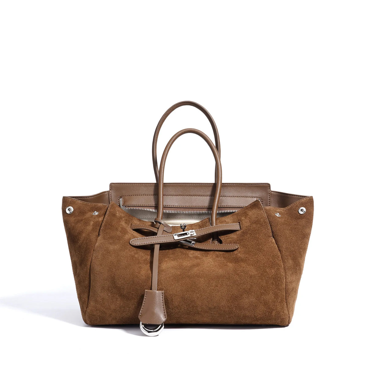 Sac Bowling Cuir Véritable Vintage — Grand Format | Sélène & Co