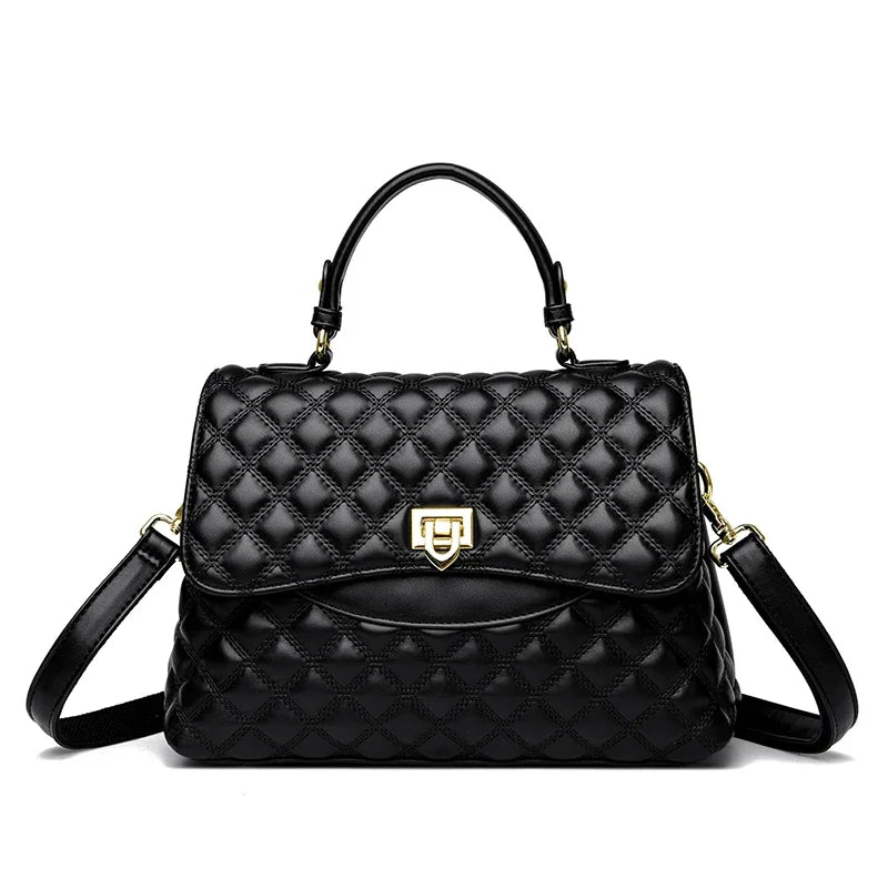 Sac à Main Femme en Cuir Véritable Matelassé | Sélène & Co