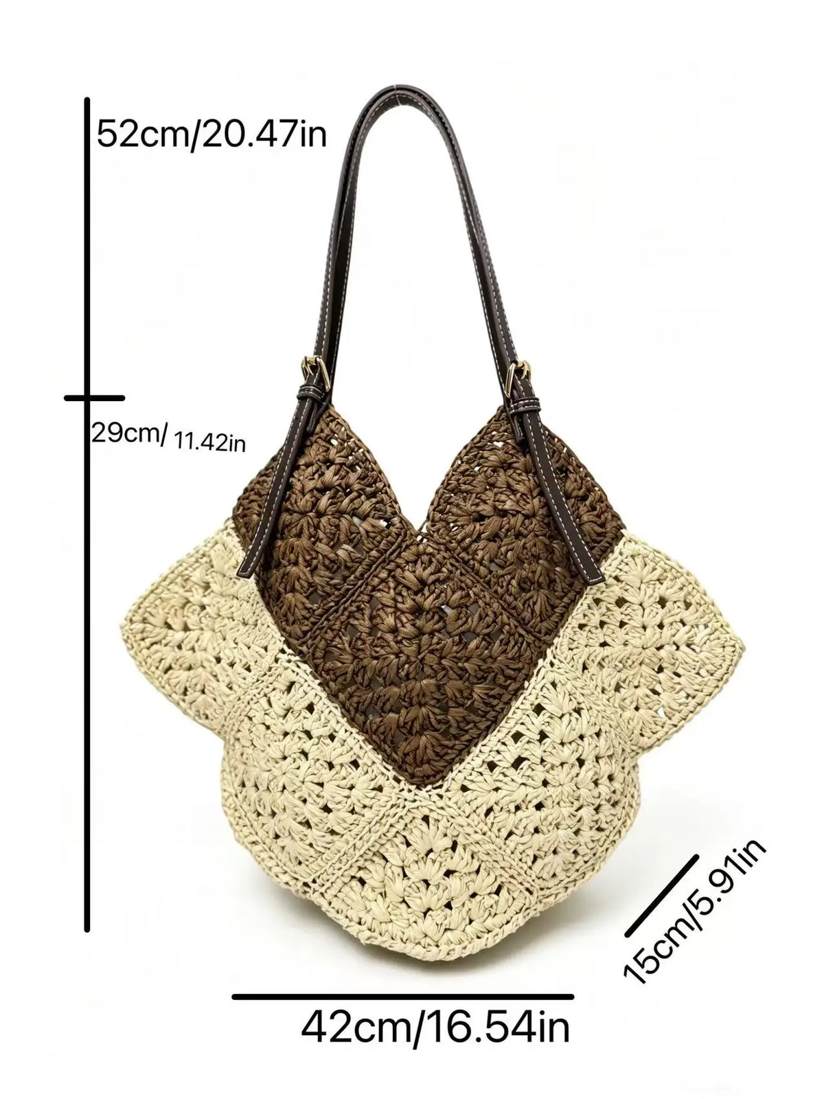 Sac Bandoulière en Paille Tressée Artisanale | Sélène & Co