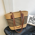 Sac Cabas Rayé Été – Élégance & Praticité | Sélène & Co