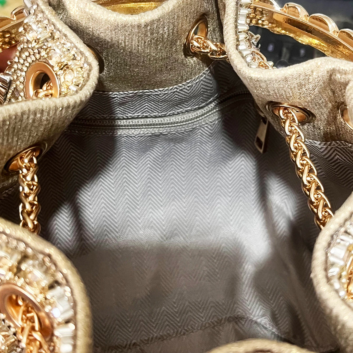 Sac de Soirée Femme Luxe – Strass & Cristaux, Pochette Bucket Bandoulière